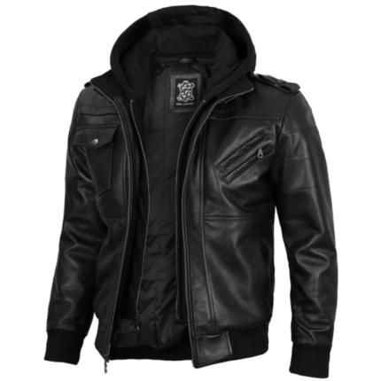Men's Black Leather Jacket